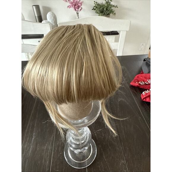 Neat Bangs Clip in on Fringe Hair Extensions Thick Thin As Human Front Hairpiece - Picture 2 of 8